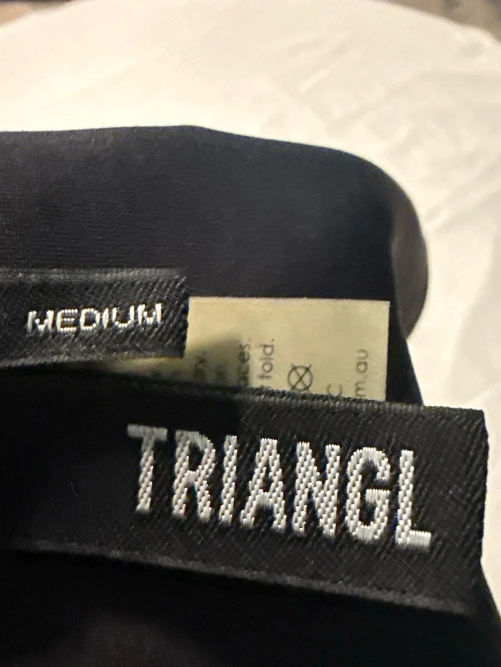 triangl swimwear Mustard, Black & Cream Crochet Two-Piece Bikini